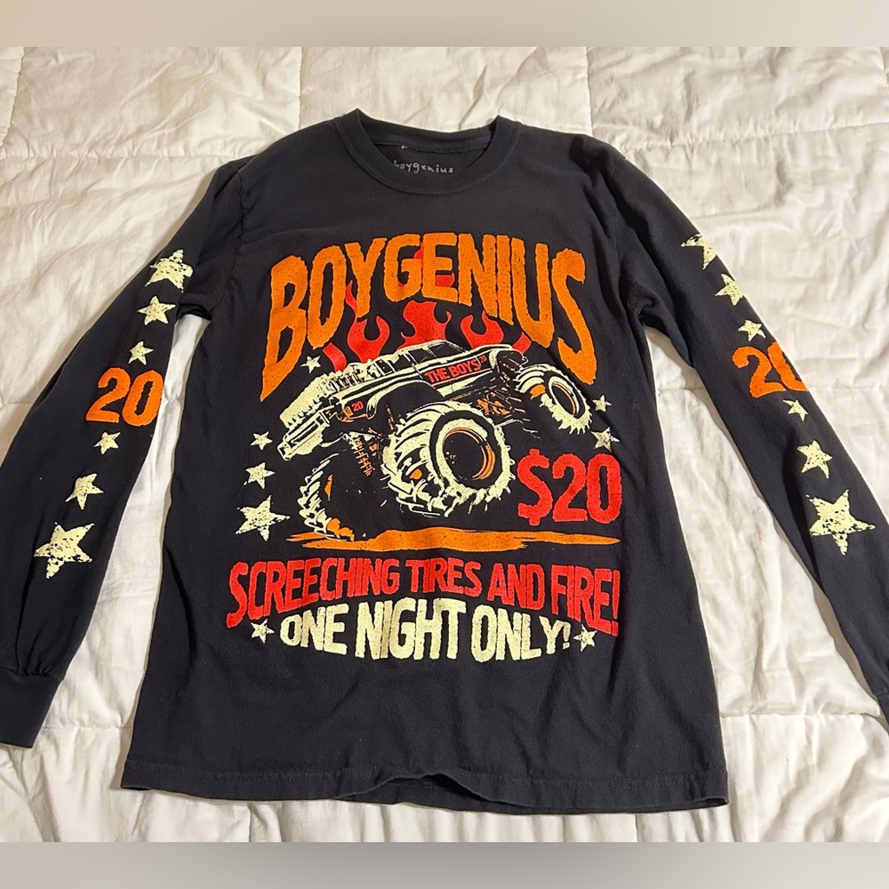 boygenius long sleeve black tee